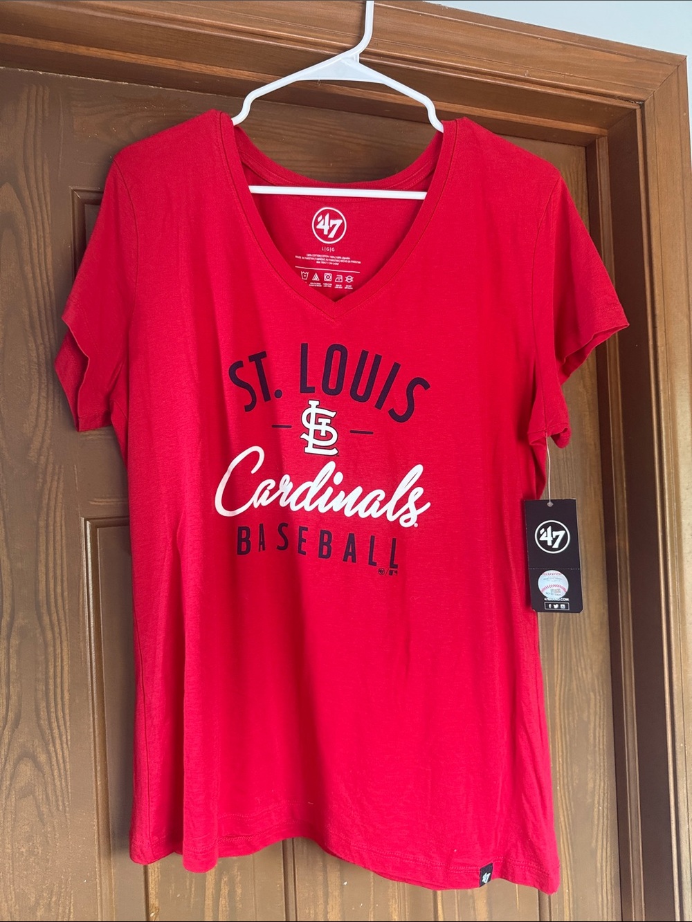 47 St. Louis Cardinals Red V-Neck Team Tee